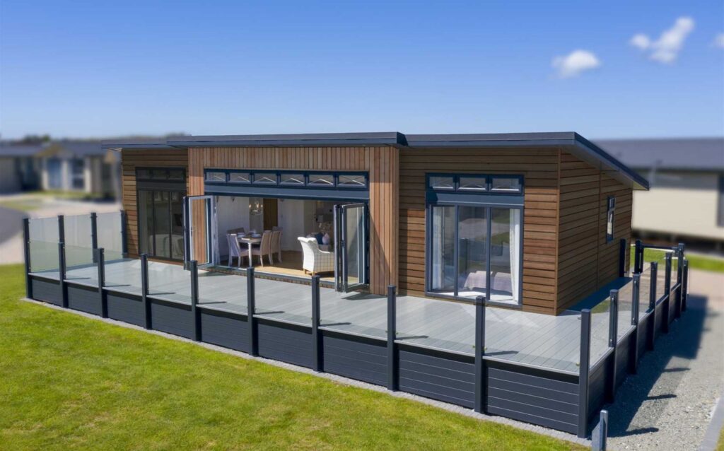 the straits luxury lodge park for sale lodges holiday homes anglesey north west wales menai strait eater beach views free site fees affordable owners only exclusive decking hot tub